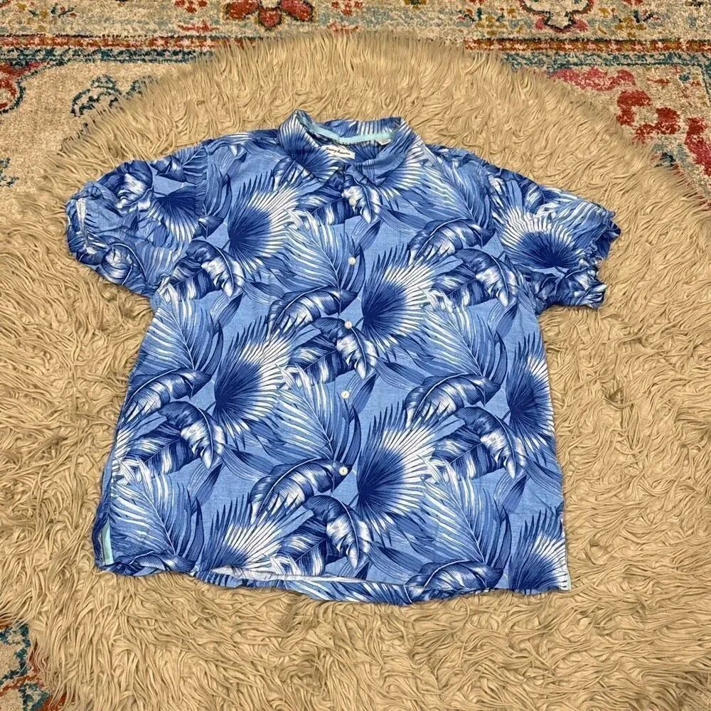 Tommy Bahama rayon Hawaiian print shirt XXL
